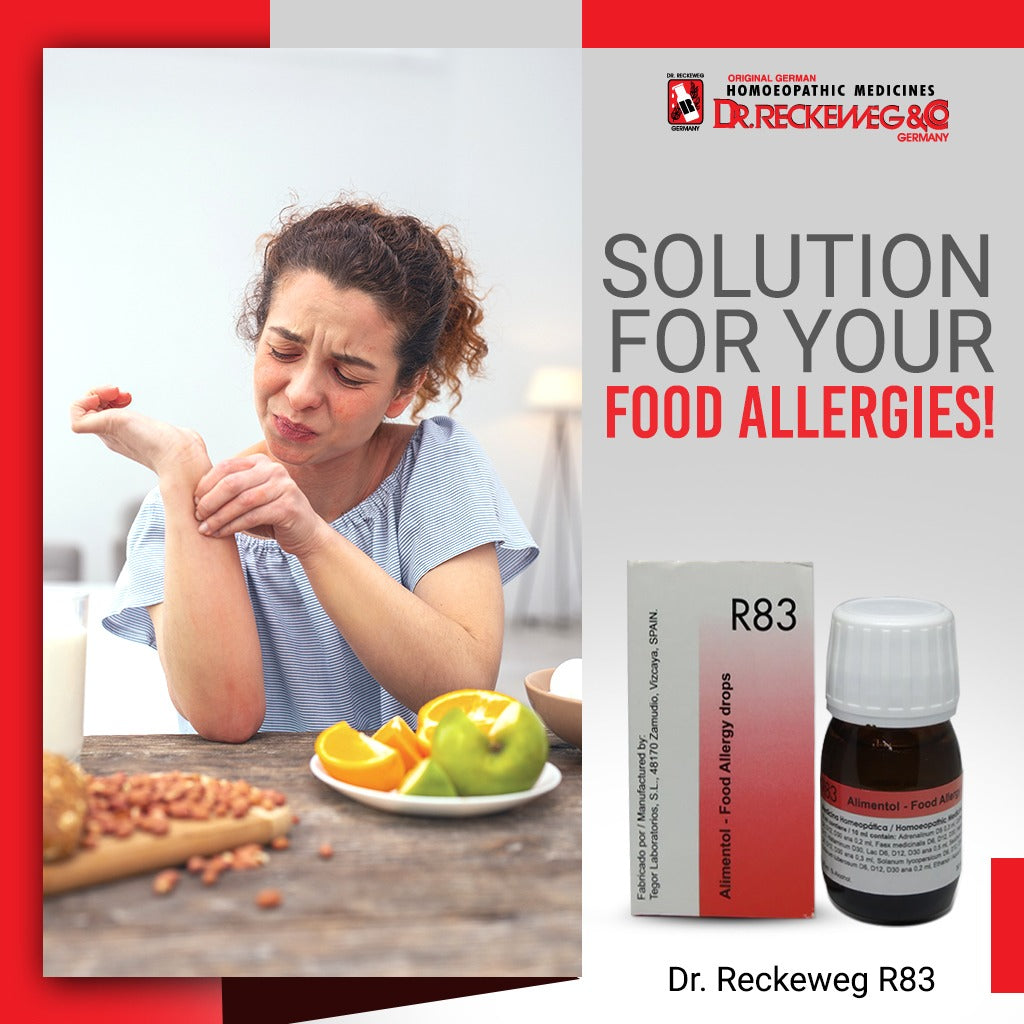 Dr. Reckeweg R83 Food Allergy Drops - Homeopathic Antihistamine Relief, 0.08 kg