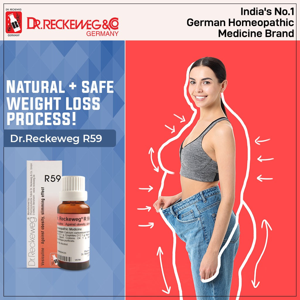 Dr. Reckeweg R59 Drops Natural Homeopathic Solution for Weight Loss & Obesity, 0.10 kg