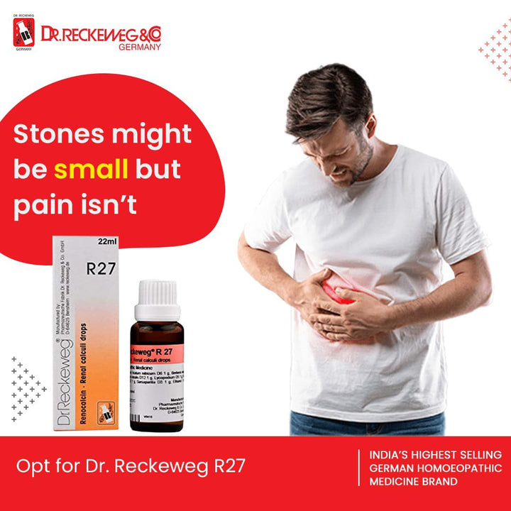 Dr. Reckeweg R27 Kidney Stone Drops - Homeopathy for Renal Calculi, 0.08 kg