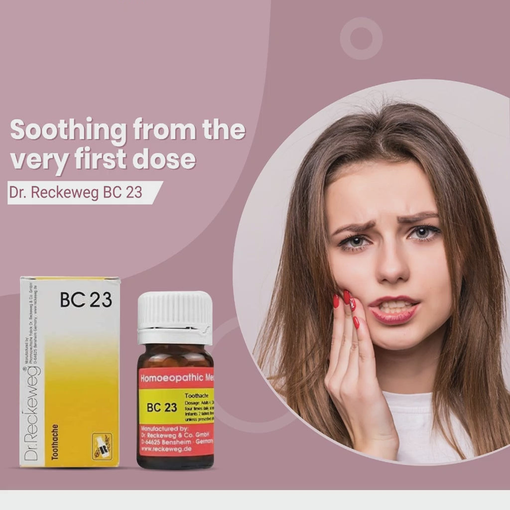 Schwabe Bio-combination (BC23) Tablets for Toothache, Dental Pain, 0.08 kg