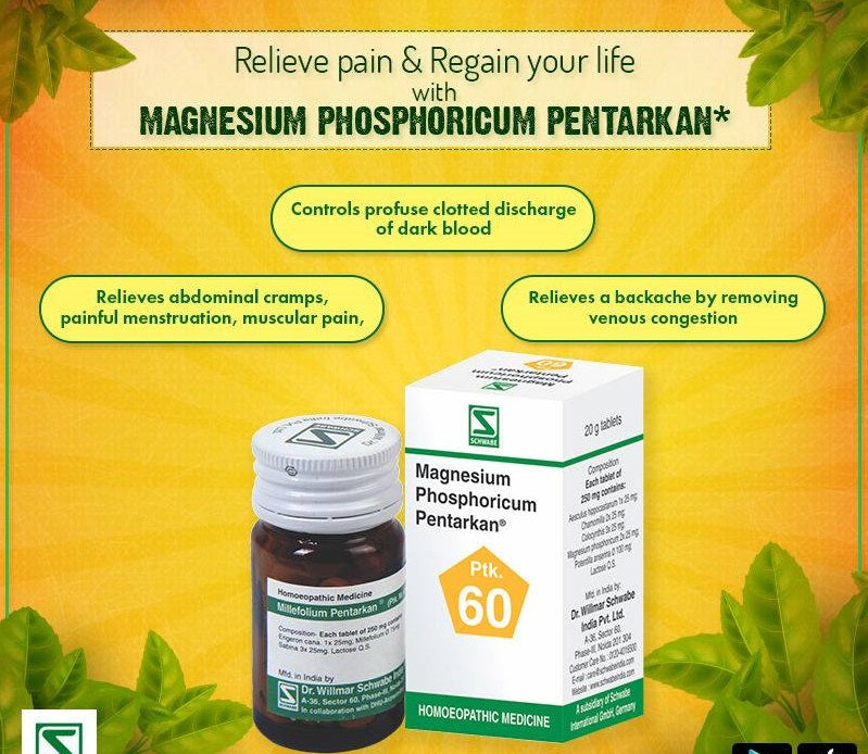 Schwabe Magnesium Phosphoricum Pentarkan for Dysmenorrhoea, 0.08 kg