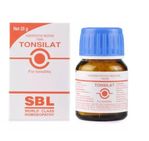 SBL Tonsilat Tablets Effective Tonsillitis Relief with Homeopathy, 0.08 kg