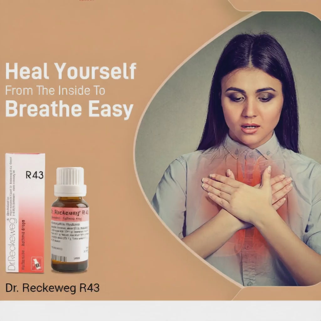 Dr. Reckeweg R43 Asthma Drops Homeopathic Relief for Bronchial Asthma & Spastic Bronchitis, 0.20 kg