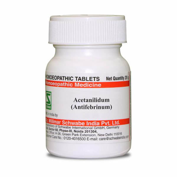 Acetanilidum 3X 6X Homeopathy Tablets Fever & Circulatory Support, 0.08 kg