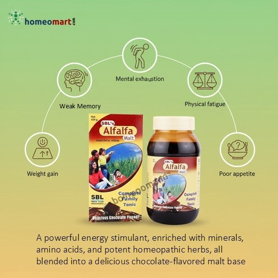 SBL Alfalfa Malt for Weakness, Loss of Appetite, and Weight Gain, 0.30 kg