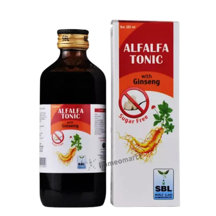 SBL Alfalfa Tonic with Ginseng Sugar Free Natural Energy & Recovery Booster, 0.22 kg