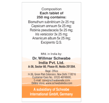 Schwabe Alpha-Acid Tablets Natural Relief from Acidity, Gas & Heartburn, 0.08 kg