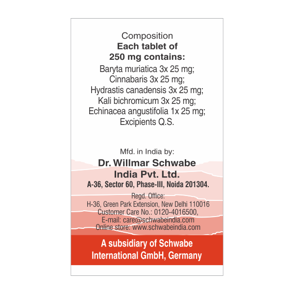 Schwabe Alpha SH Tablets | Homeopathic Relief for Sinus Headache & Nasal Congestion, 0.08 kg