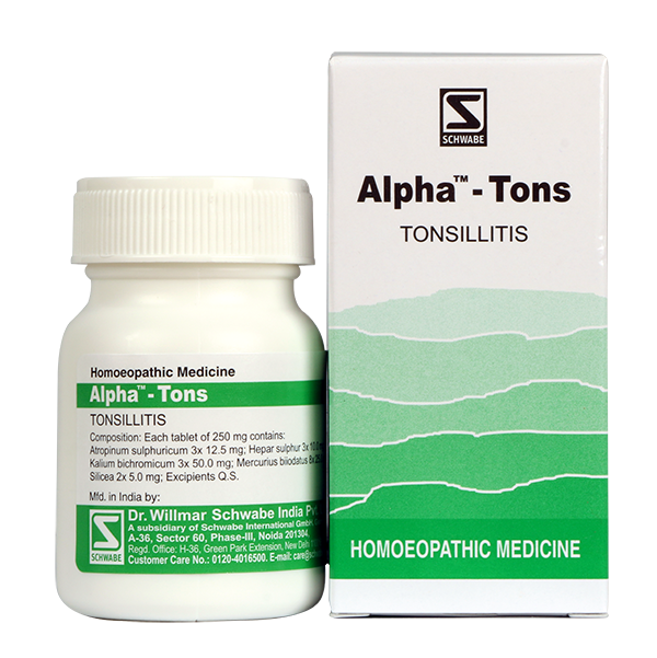 Schwabe Alpha Tons tablets for inflammation of Tonsils, 0.08 kg