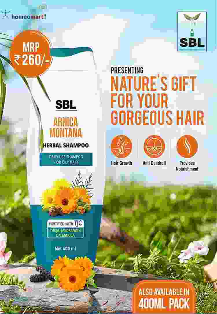 SBL Arnica Montana Herbal with TJC - Hair growth stimulating shampoo, 0.24 kg