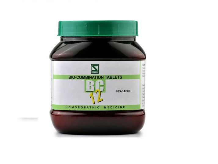 Schwabe Bio-combination (BC12) Tablets for Headache, Cerebral problems, 0.08 kg