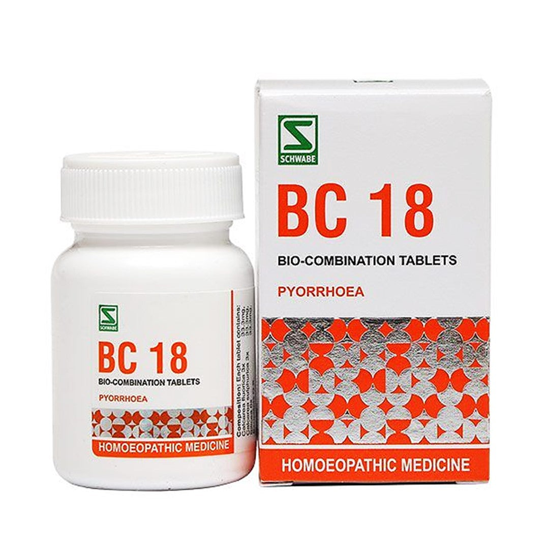 Schwabe Bio-combination (BC18) Tablets for Pyorrhoea & Bleeding Gums, 0.00 kg