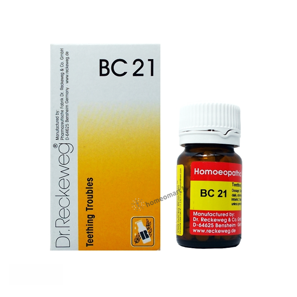 Dr. Reckeweg Bio-combination (BC21) Tablets for Natural Teething Relief in Babies, 0.08 kg