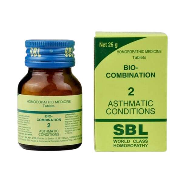SBL Bio-combination (BC2) Tablets for Asthma & Allergic Cough, 0.08 kg