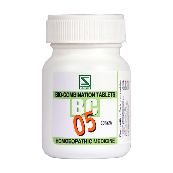 Schwabe Bio-combination (BC5) Tablets for Coryza, Sneezing, Nasal discharge, 0.08 kg