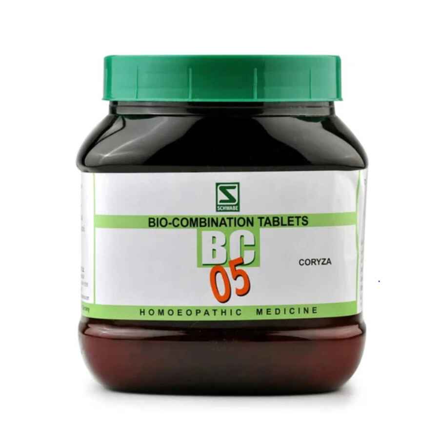 Schwabe Bio-combination (BC5) Tablets for Coryza, Sneezing, Nasal discharge, 0.08 kg