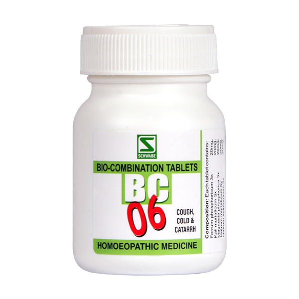 Schwabe Bio-combination (BC6) Tablets for Cough, Cold & Catarrh, 0.08 kg