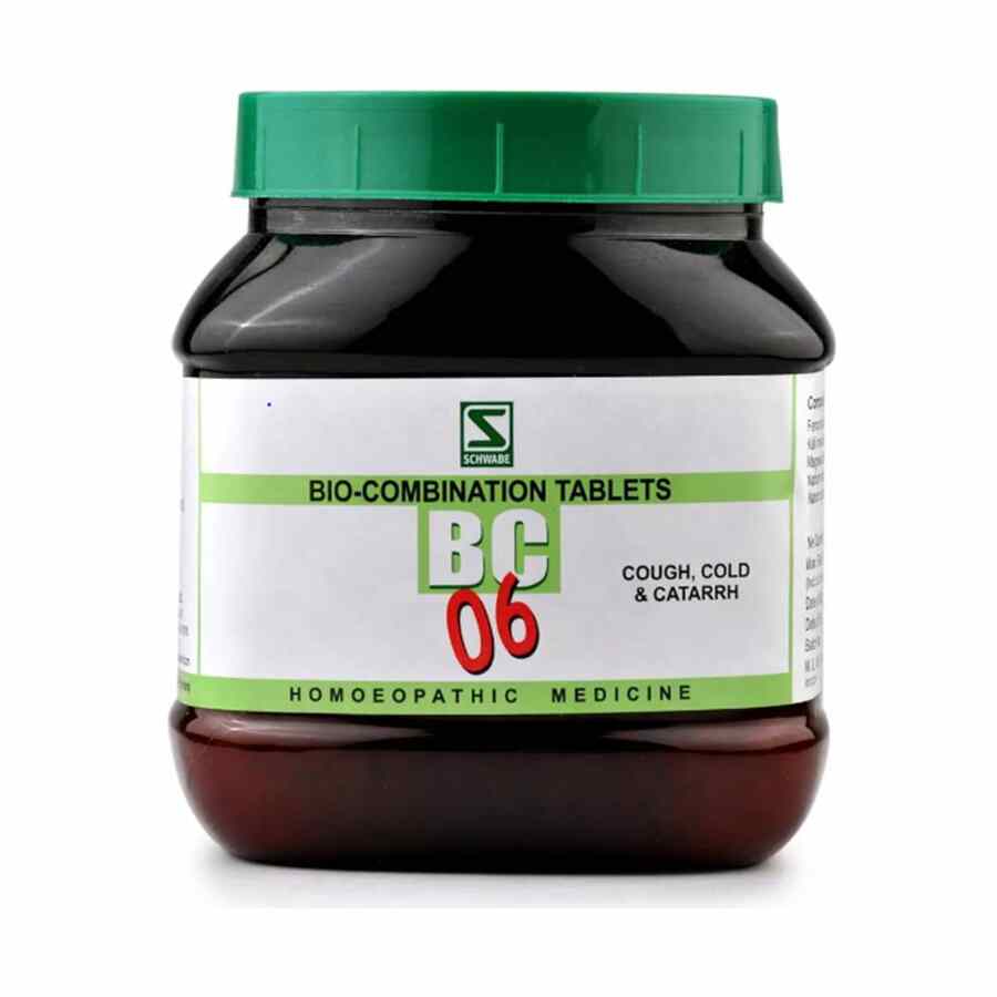 Schwabe Bio-combination (BC6) Tablets for Cough, Cold & Catarrh, 0.08 kg