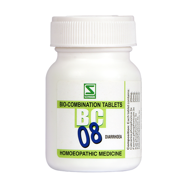 Schwabe Bio-combination (BC8) Tablets for Diarrhea, Watery Stools, 0.08 kg