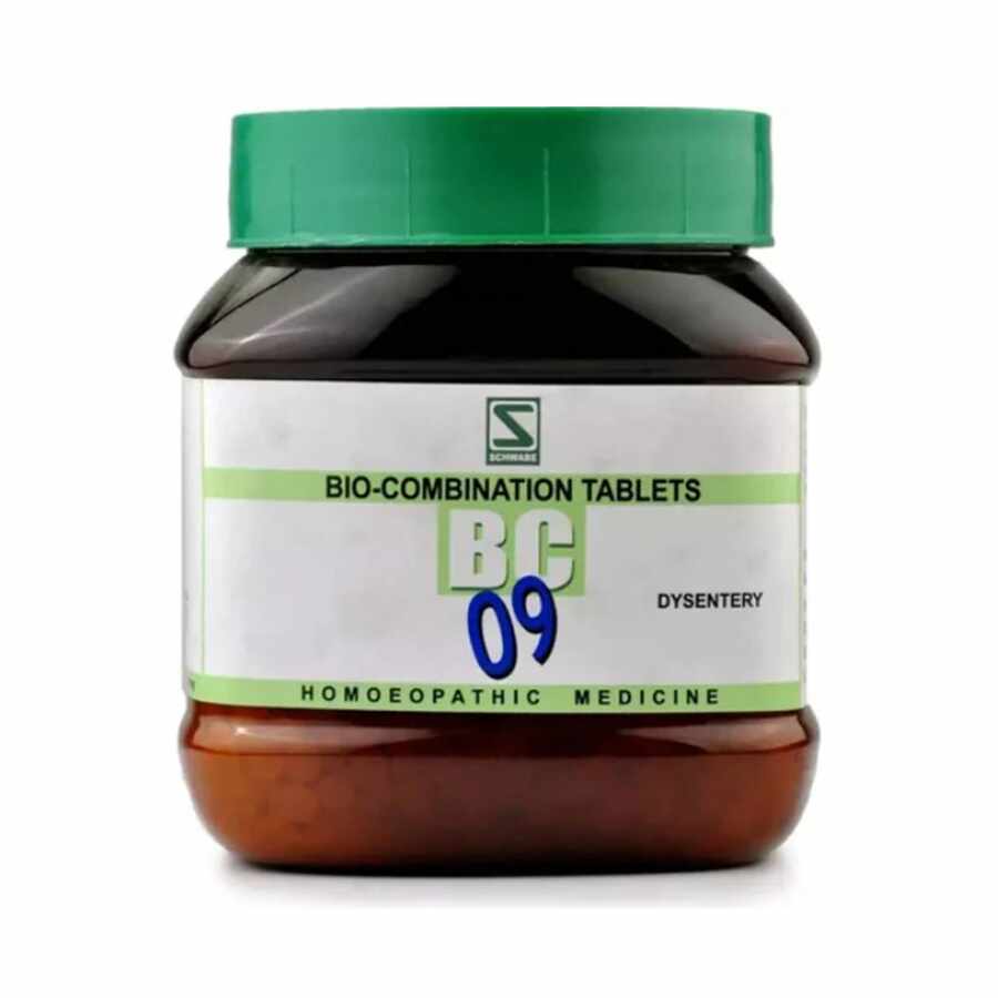 Schwabe Bio-combination (BC9) Tablets for Dysentery, Mucus & Blood in Stools, 0.08 kg