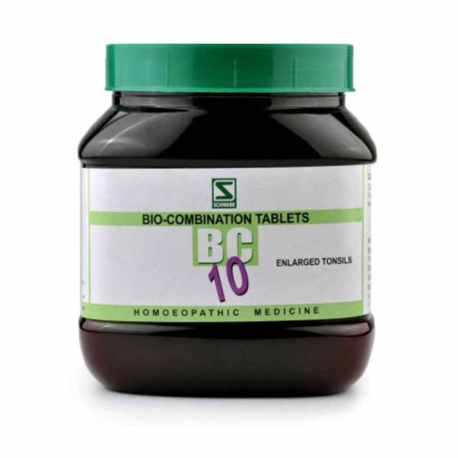 Schwabe Bio-combination (BC10) Tablets for Tonsils & Sore Throat, 0.08 kg