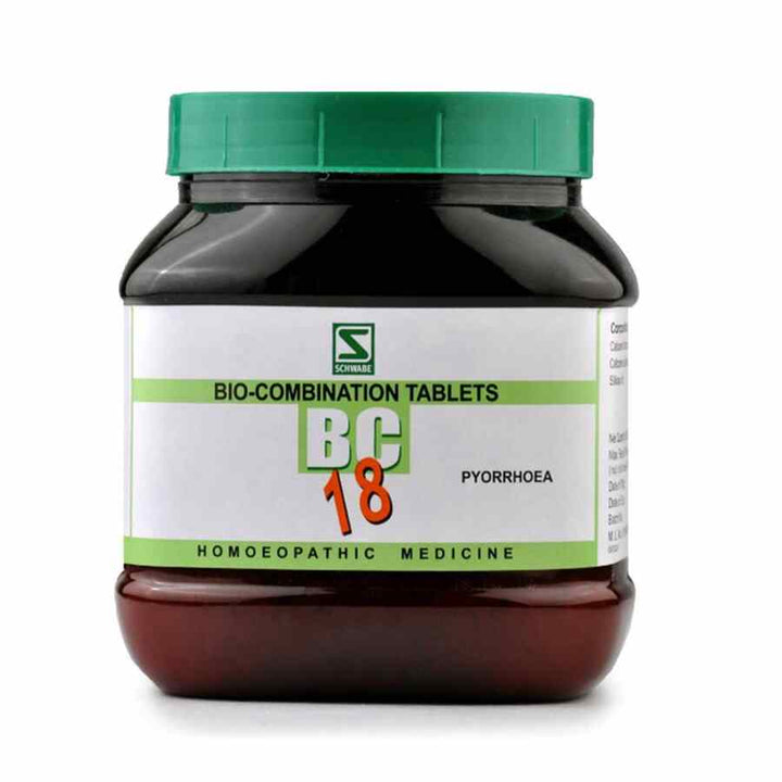 Schwabe Bio-combination (BC18) Tablets for Pyorrhoea & Bleeding Gums, 0.00 kg