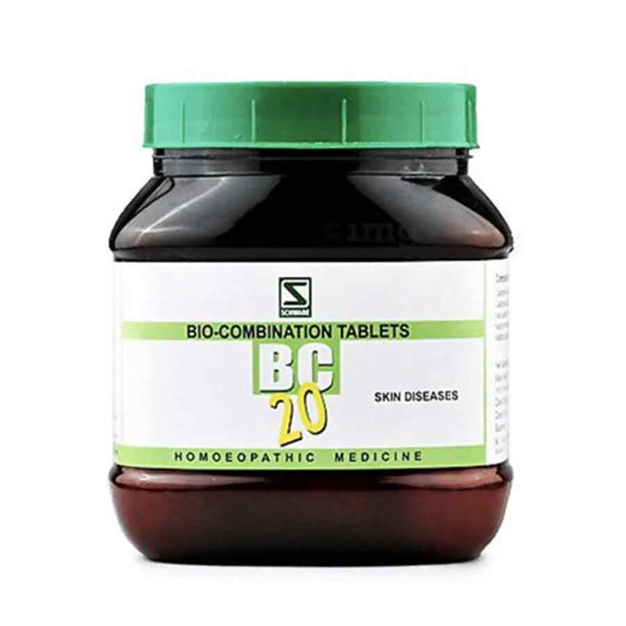 Schwabe Bio-combination (BC20) Tablets for Skin Diseases, Acne, Eczema, 0.08 kg