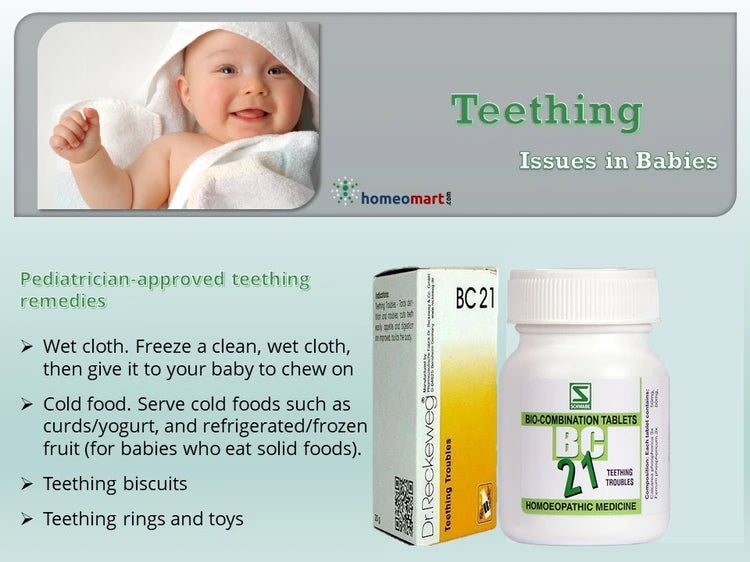 Dr. Reckeweg Bio-combination (BC21) Tablets for Natural Teething Relief in Babies, 0.08 kg