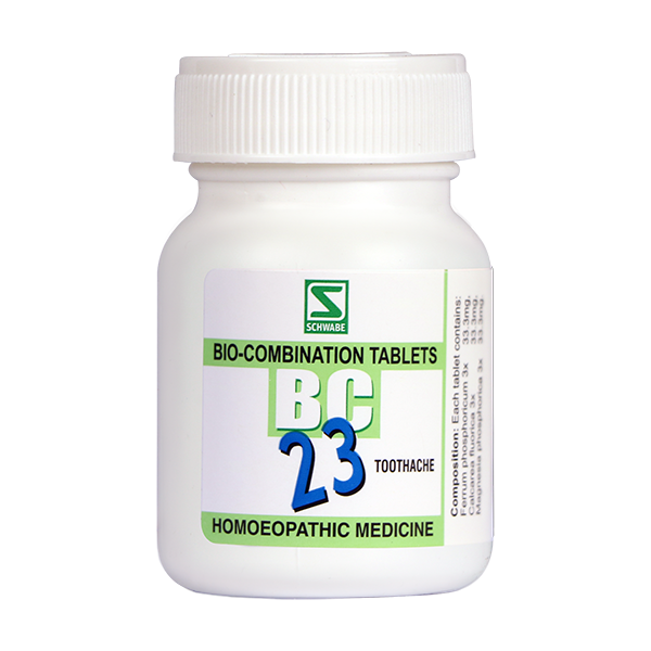 Schwabe Bio-combination (BC23) Tablets for Toothache, Dental Pain, 0.08 kg
