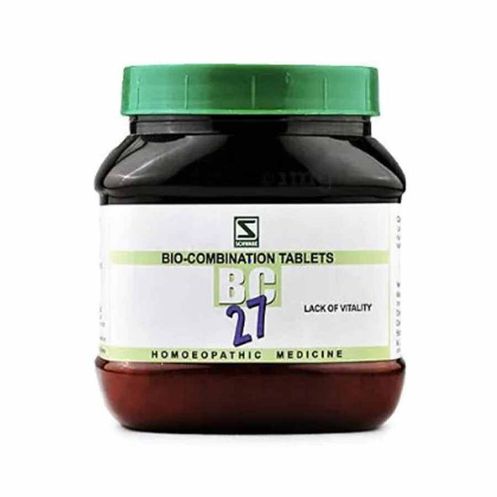 Schwabe Bio-combination (BC27) Tablets for Lack of Vitality, Weakness, Trembling, 0.08 kg