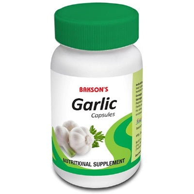 Bakson Garlic Capsules - Natural Immunity, Heart & Digestive Health Supplement, 0.08 kg