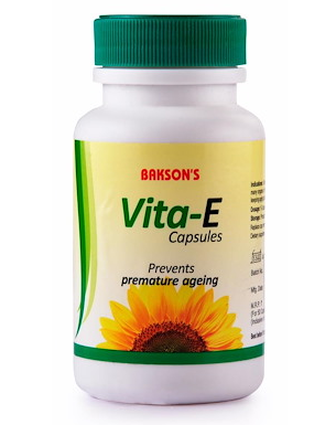 Bakson Vita E capsules for premature aging, sun tan, strong immunity, 0.10 kg