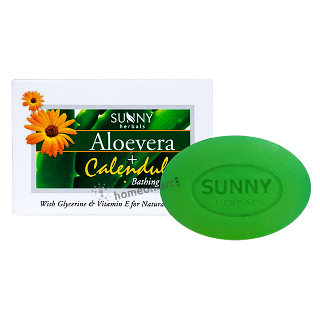 Bakson's Sunny Herbals Aloevera Calendula Soap, 0.30 kg