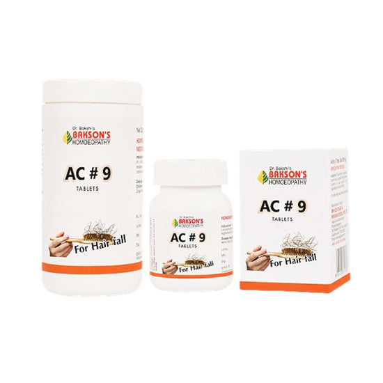 Bakson AC 9 Tablets - Promote Hair Growth & Scalp Health, 0.20 kg