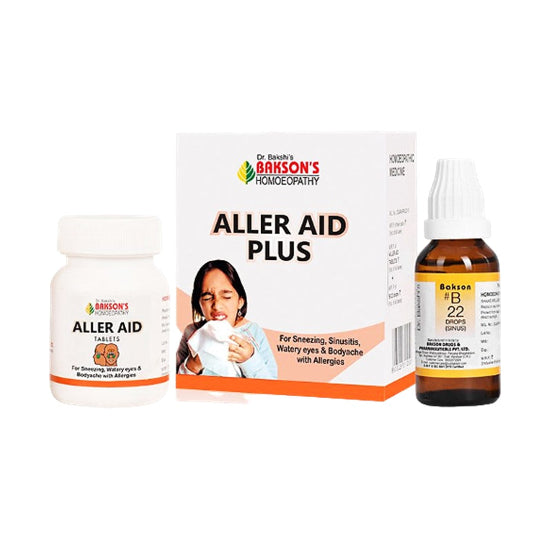 Bakson Aller Aid Plus Homeopathic Combo for Allergy & Sinus Relief, 0.15 kg