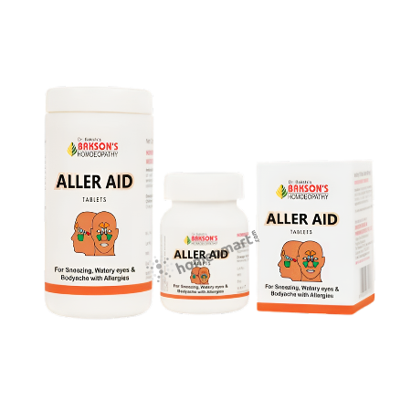 Bakson Aller Aid Tablets Natural Relief for Hay Fever & Allergies, 0.22 kg
