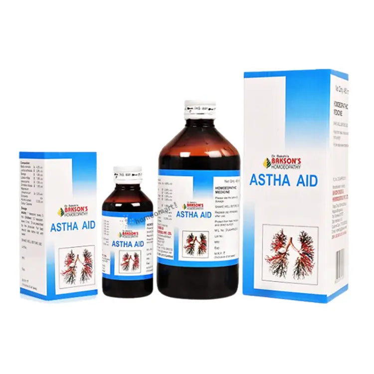 Bakson's Astha Aid Syrup Effective Relief for Asthma and Breathing Problems, 0.12 kg