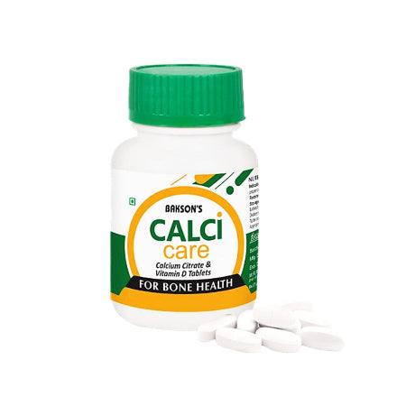 Bakson Calci Care Plant-Based Calcium & Vitamin D3 for Strong Bones & Muscles, 0.10 kg