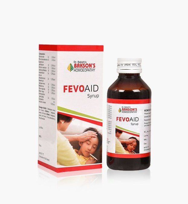 Bakson Fevo Aid Homeopathic Antipyretic Syrup for Fever, Flu & Body Ache Relief, 0.80 kg