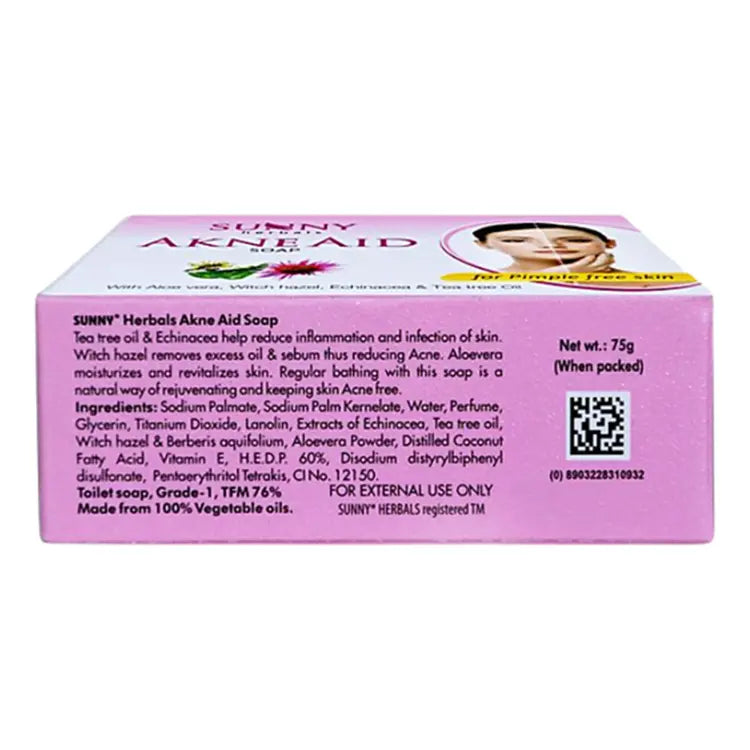 Bakson's Akne Aid Soap with Tea Tree Oil Ultimate Acne Control Solution, 0.08 kg
