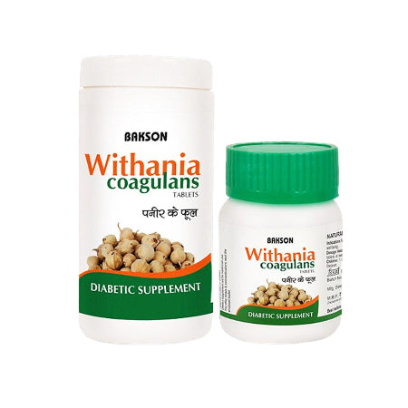Bakson Withania Coagulans Tablets - Natural Blood Sugar & Metabolic Support, 0.08 kg