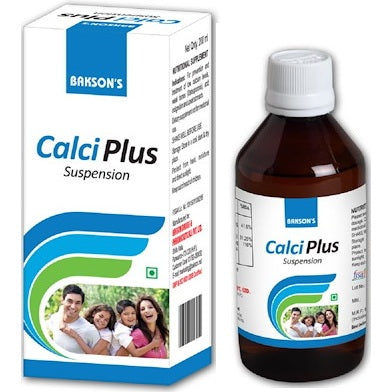 Bakson's Calci Plus Suspension Calcium & Vitamin D3 Supplement for Bone Health, 0.59 kg