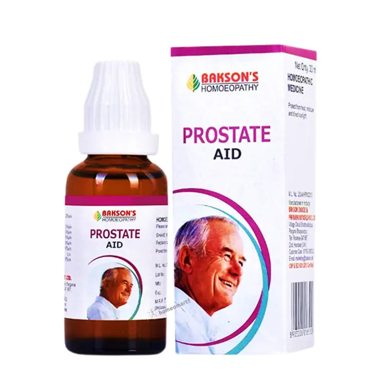 Bakson Prostate Aid Drops - Effective Homeopathic Relief for Prostate Enlargement, 0.08 kg