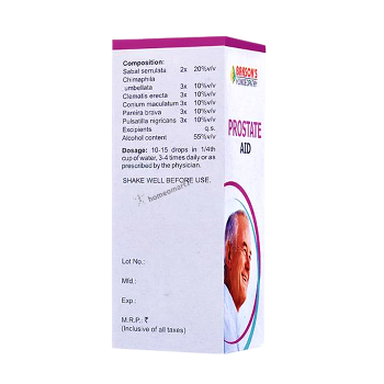 Bakson's Prostate Aid Drops - Effective Homeopathic Relief for Prostate Enlargement, 0.08 kg