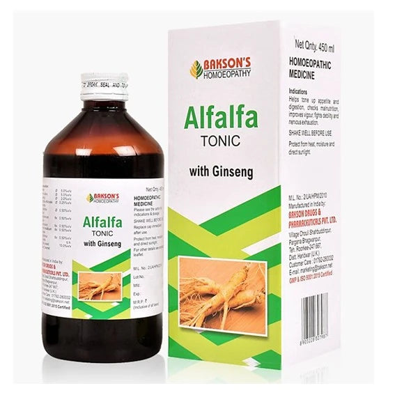 Bakson's Alfalfa Tonic with Ginseng Energy, Strength & Vitality Booster, 0.15 kg