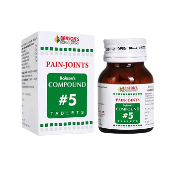 Bakson's Compound #5 Tablet Homeopathic Relief for Joint Pain & Stiffness, 0.10 kg