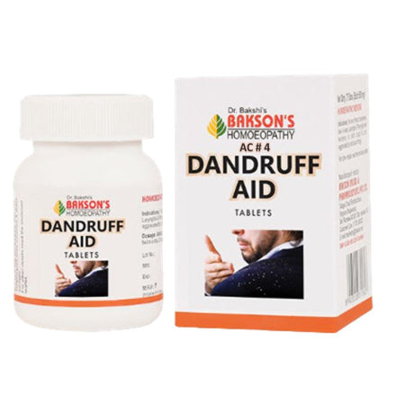 Bakson's Dandruff Aid Tablets - Homeopathic Solution for Dandruff-Free Scalp, 0.08 kg