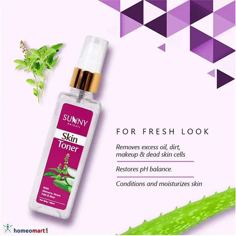 Bakson's Sunny Skin Toner - Herbal Solution for Clear & Radiant Skin, 0.18 kg