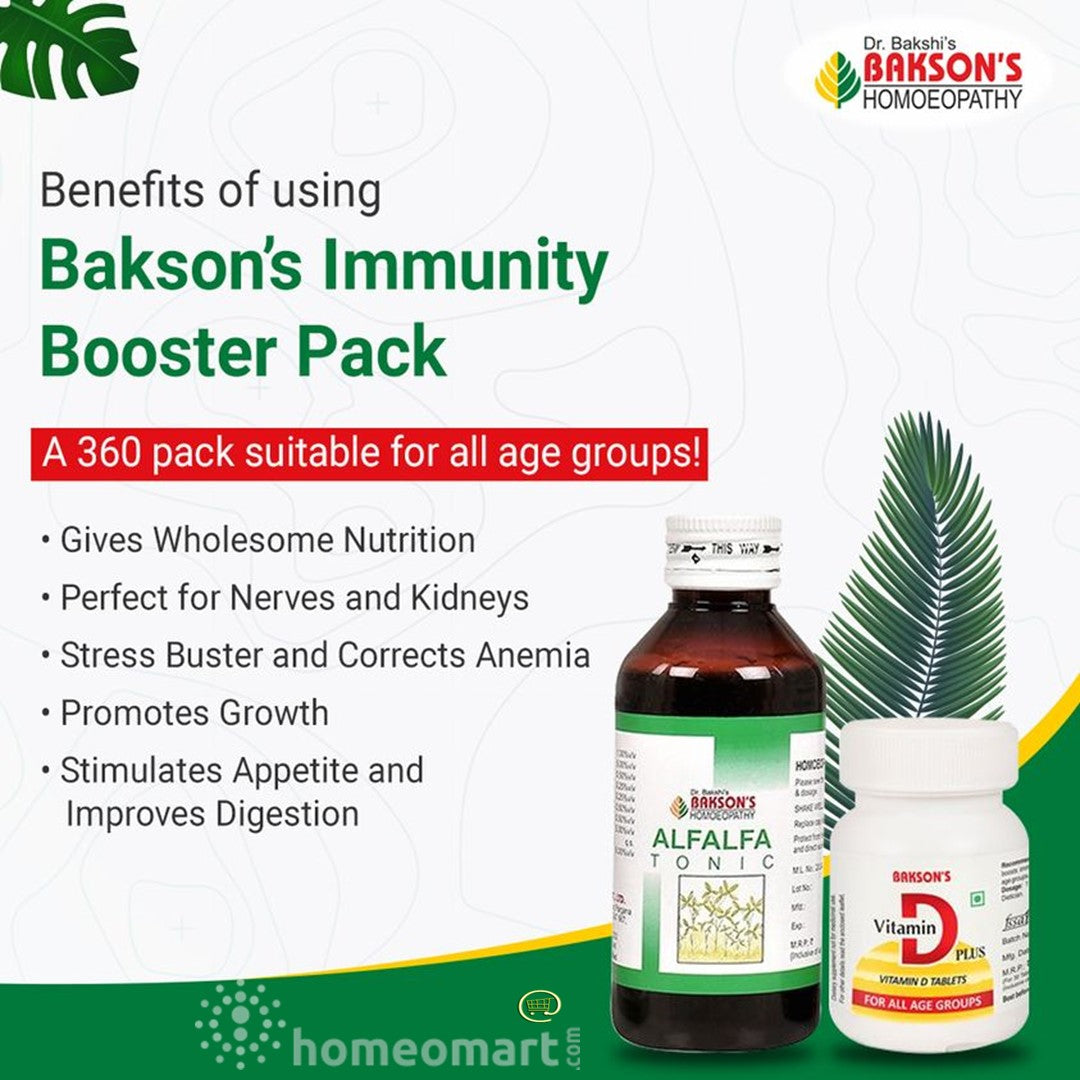 Vitamin D Supplement in Homeopathy Bakson's D Plus Tablets (30 Tabs), 0.08 kg