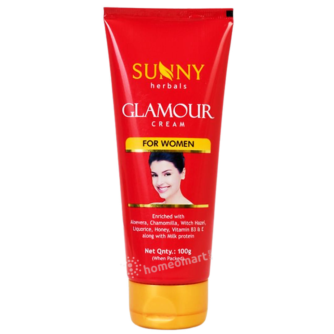 Bakson Sunny Herbal Glamour Cream for Women with Aloevera, Witch Hazel, 0.15 kg